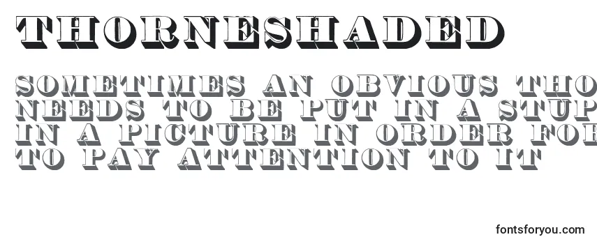 Thorneshaded Font