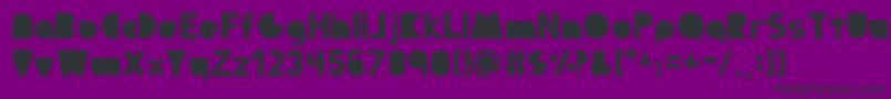 FullCircle Font – Black Fonts on Purple Background