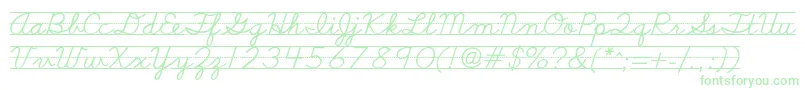 Schoolscriptdashed Font – Green Fonts