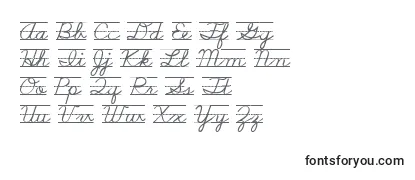 Schoolscriptdashed Font