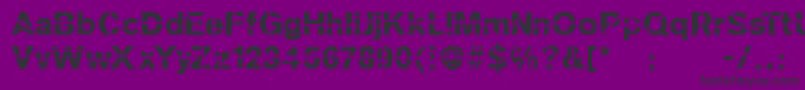 Sanskleincut Font – Black Fonts on Purple Background