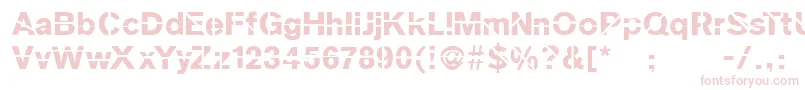 Sanskleincut Font – Pink Fonts on White Background