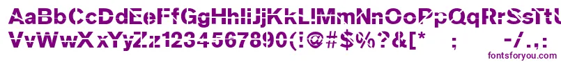 Sanskleincut Font – Purple Fonts on White Background