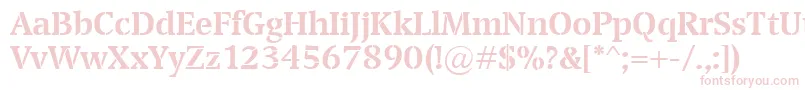 TransportBold Font – Pink Fonts on White Background