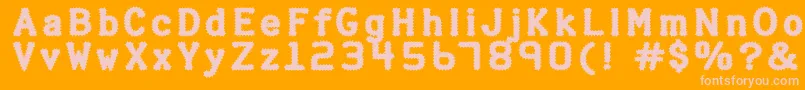 More about HalterPinchy Font HalterPinchy Font – Pink Fonts on Orange Background