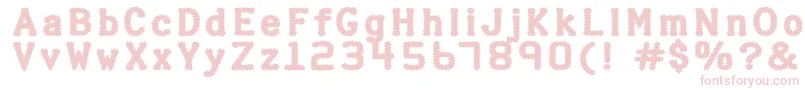 HalterPinchy Font – Pink Fonts on White Background