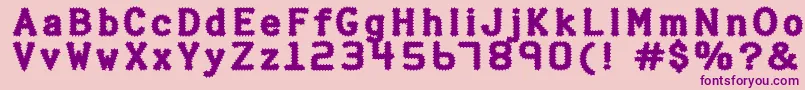 HalterPinchy Font – Purple Fonts on Pink Background