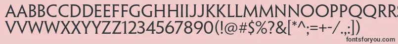 Шрифт PenumbrahalfserifstdReg – чёрные шрифты на розовом фоне