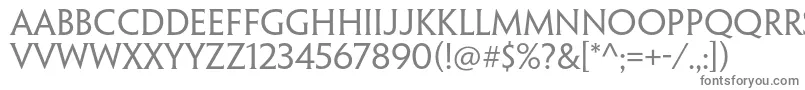 フォントPenumbrahalfserifstdReg – 白い背景に灰色の文字