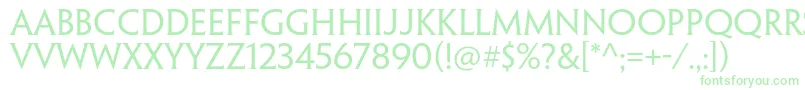 PenumbrahalfserifstdReg Font – Green Fonts on White Background