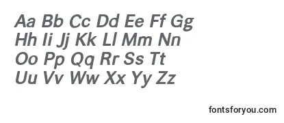 Helvaribolditalic Font