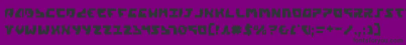 フォントGyrv2c – 紫の背景に黒い文字