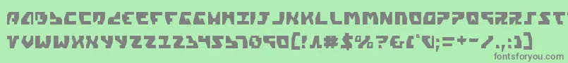 Gyrv2c Font – Gray Fonts on Green Background