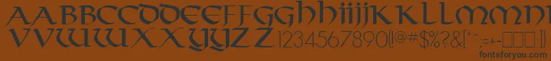 TarantisRegular Font – Black Fonts on Brown Background