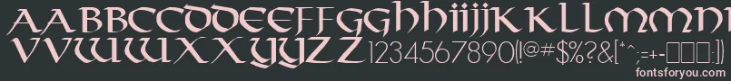 TarantisRegular Font – Pink Fonts on Black Background