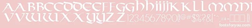 TarantisRegular Font – White Fonts on Pink Background