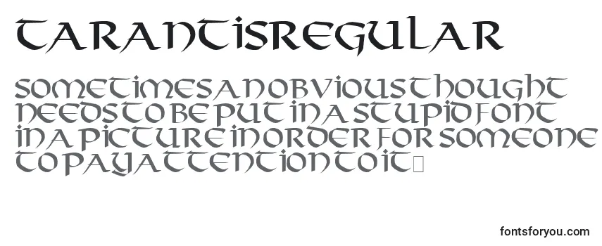 TarantisRegular Font