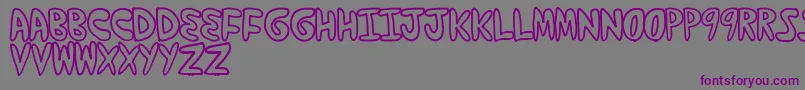Yumernub Font – Purple Fonts on Gray Background