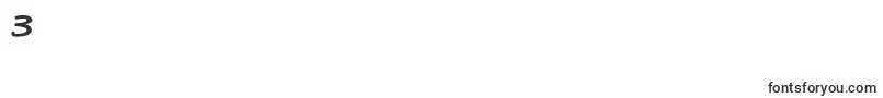 Doloresblackc Font – Fonts for Digit 3