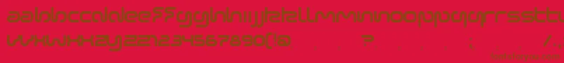SonicEmpire Font – Brown Fonts on Red Background