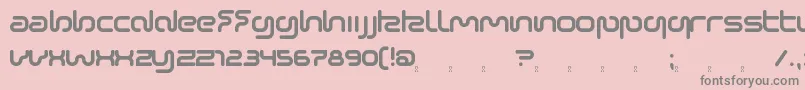 SonicEmpire-fontti – harmaat kirjasimet vaaleanpunaisella taustalla