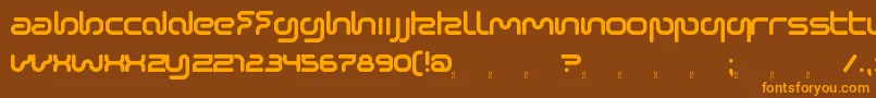 SonicEmpire Font – Orange Fonts on Brown Background