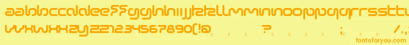 SonicEmpire Font – Orange Fonts on Yellow Background