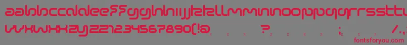 SonicEmpire Font – Red Fonts on Gray Background
