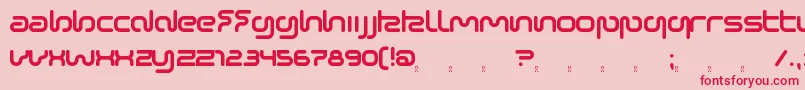 SonicEmpire Font – Red Fonts on Pink Background