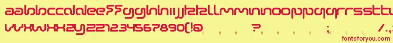 SonicEmpire Font – Red Fonts on Yellow Background