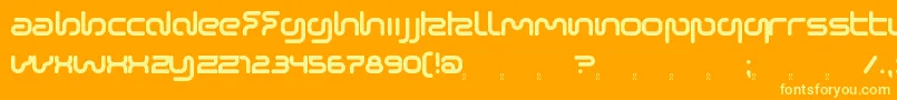 SonicEmpire Font – Yellow Fonts on Orange Background