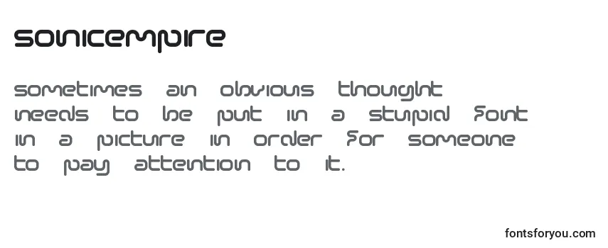 SonicEmpire Font