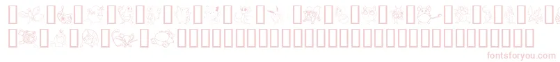 TylersPokemon Font – Pink Fonts on White Background