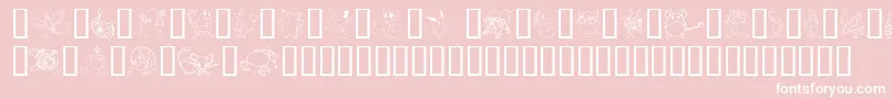 TylersPokemon Font – White Fonts on Pink Background
