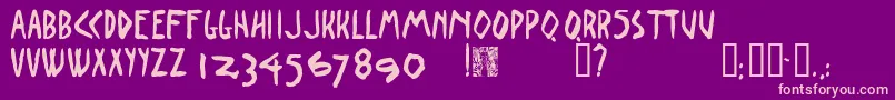 Weitere Informationen zur PaulistanaRegular-Schriftart PaulistanaRegular-Schriftart – Rosa Schriften auf violettem Hintergrund