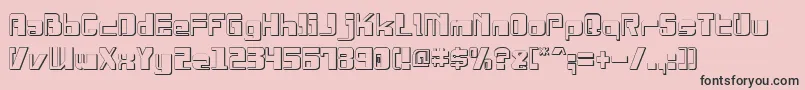 DrosselmeyerShadow Font – Black Fonts on Pink Background