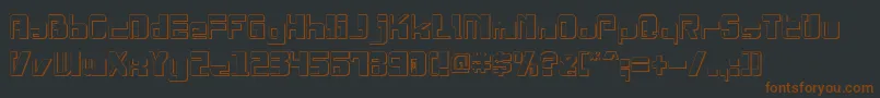 DrosselmeyerShadow Font – Brown Fonts on Black Background