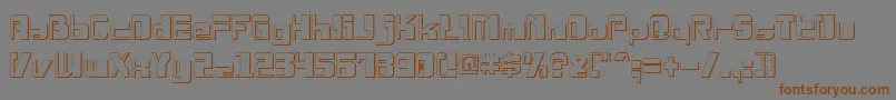 DrosselmeyerShadow Font – Brown Fonts on Gray Background