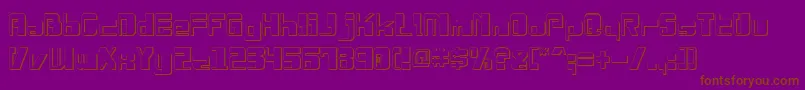 DrosselmeyerShadow Font – Brown Fonts on Purple Background