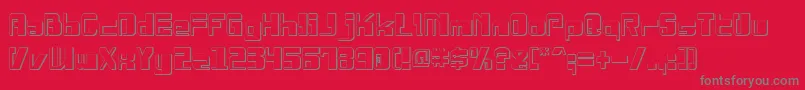 DrosselmeyerShadow Font – Gray Fonts on Red Background