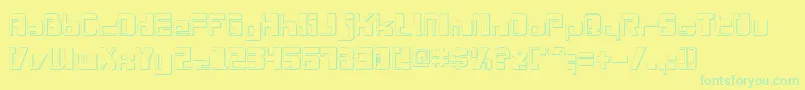 DrosselmeyerShadow Font – Green Fonts on Yellow Background