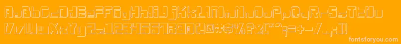 DrosselmeyerShadow Font – Pink Fonts on Orange Background