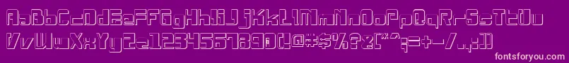 フォントDrosselmeyerShadow – 紫の背景にピンクのフォント