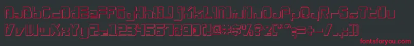 DrosselmeyerShadow Font – Red Fonts on Black Background