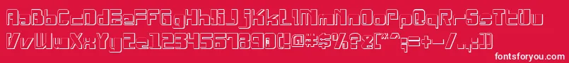 DrosselmeyerShadow Font – White Fonts on Red Background