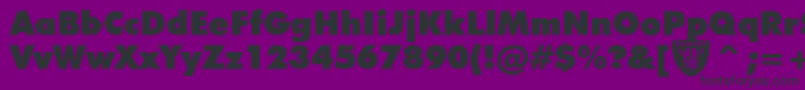 フォントRaiders – 紫の背景に黒い文字