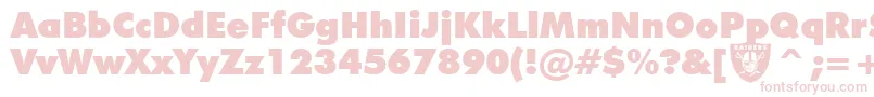 Raiders Font – Pink Fonts on White Background