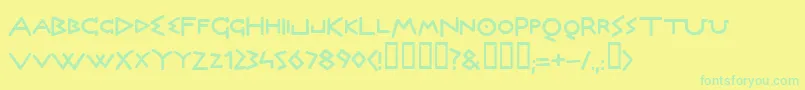 En savoir plus sur la police Olymb ffy Police Olymb ffy – polices vertes sur fond jaune
