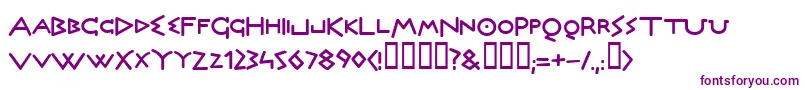 Olymb ffy Font – Purple Fonts on White Background