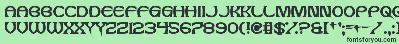 JesusFrank Font – Black Fonts on Green Background